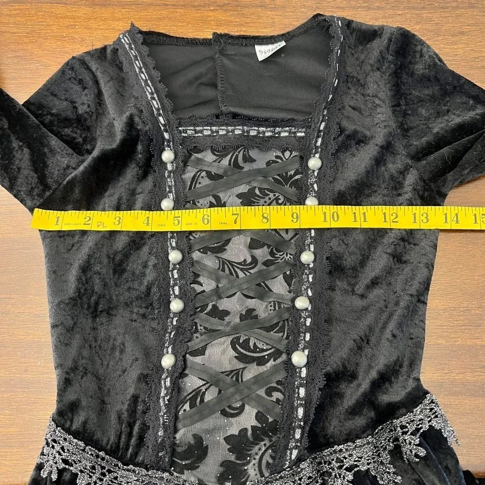 Renaissance Dress Costume Girls Large Ren Fairy Halloween Embellished Juniors